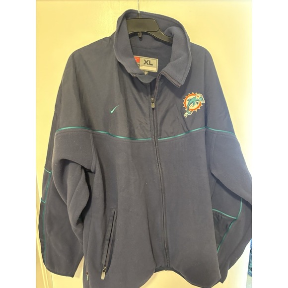 Nike Other - Vintage Nike Miami Dolphins Zip Up Jacket XL